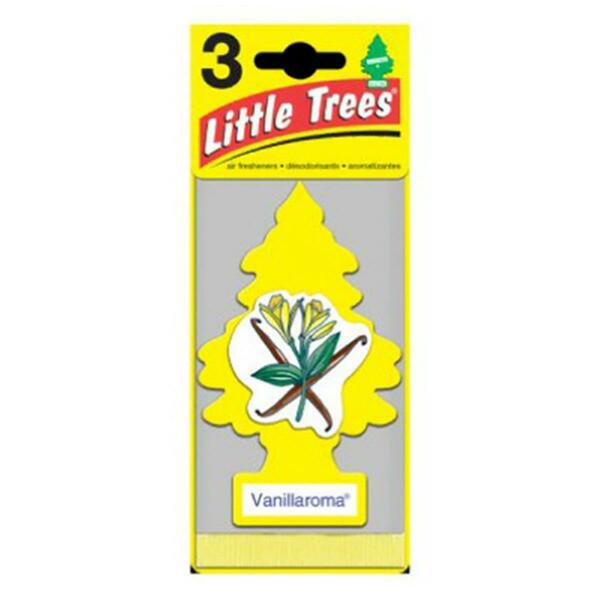 Car Freshner U3S-32005 Vanilla Little Tree Air Freshener, 8PK 778616